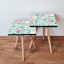 Hanah Home Mesas nido de 2 piezas - Verde